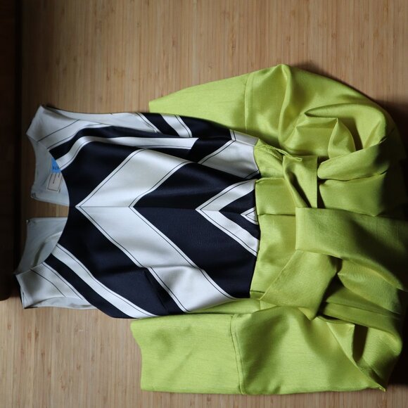 Anthropologie Moulinette Soeurs Miel Chevron Dress Sz 0 - Picture 5 of 7